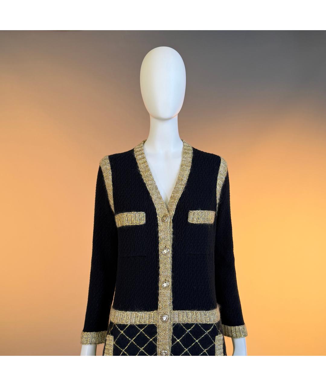 CHANEL Черный шелковый жакет/пиджак, фото 5