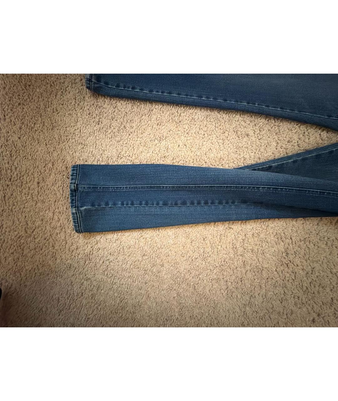 LOUIS VUITTON Темно-синие хлопковые прямые джинсы, фото 6