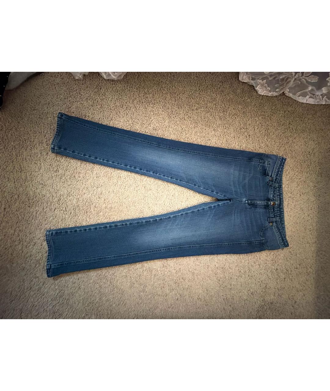 LOUIS VUITTON Темно-синие хлопковые прямые джинсы, фото 5