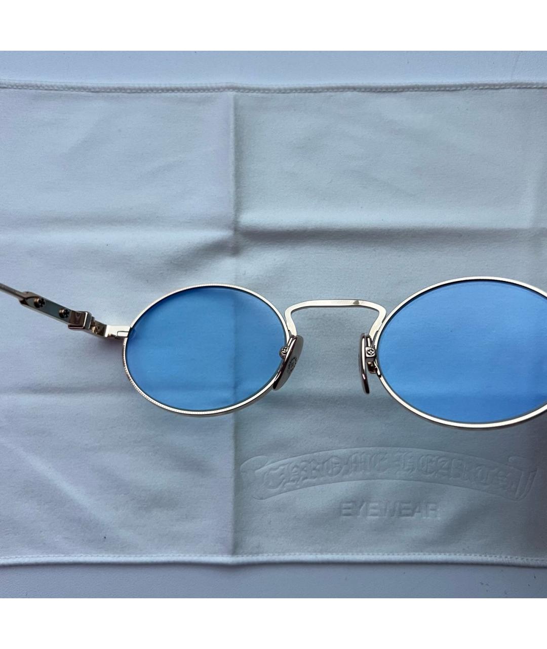 CHROME HEARTS Золотые металлические солнцезащитные очки, фото 5