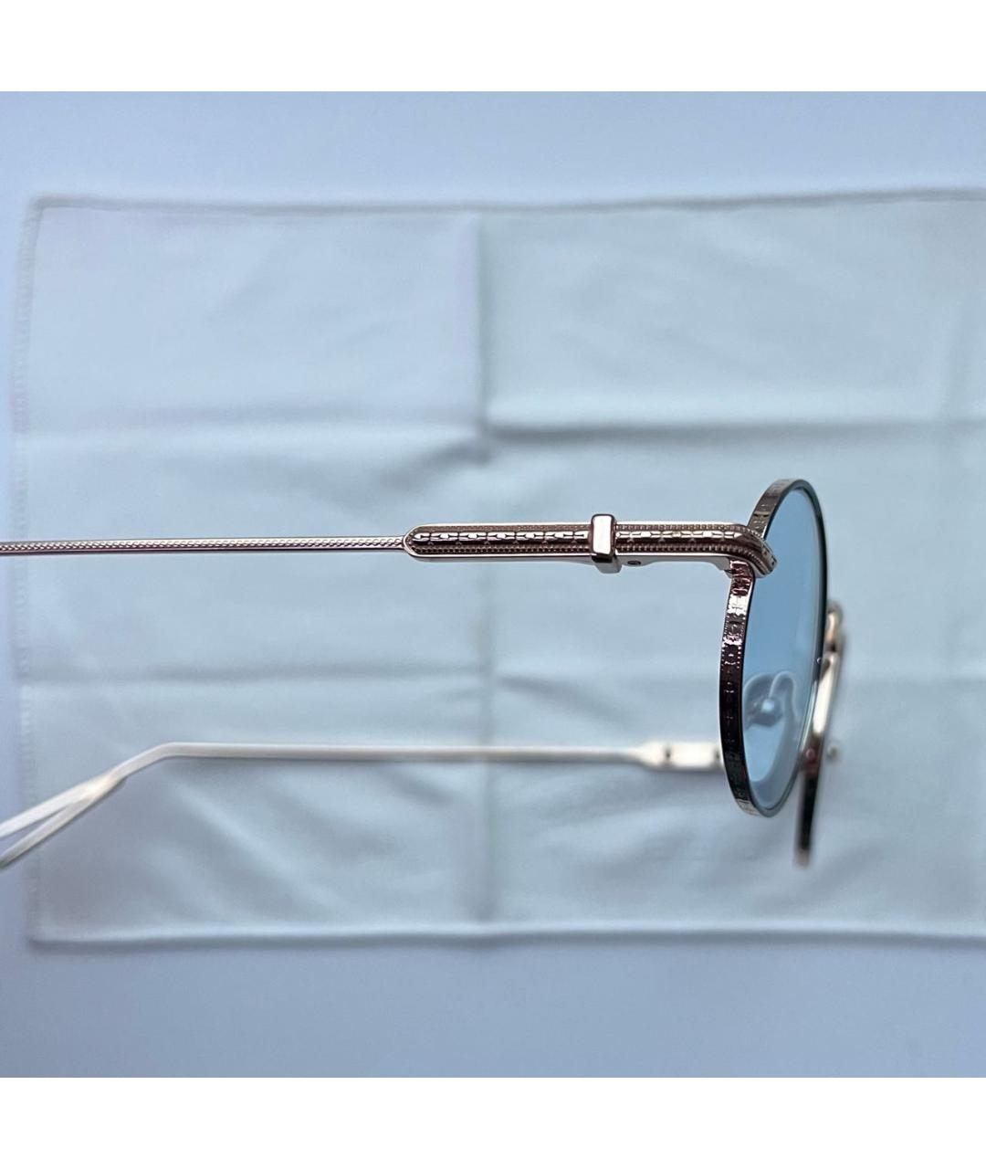 CHROME HEARTS Золотые металлические солнцезащитные очки, фото 3