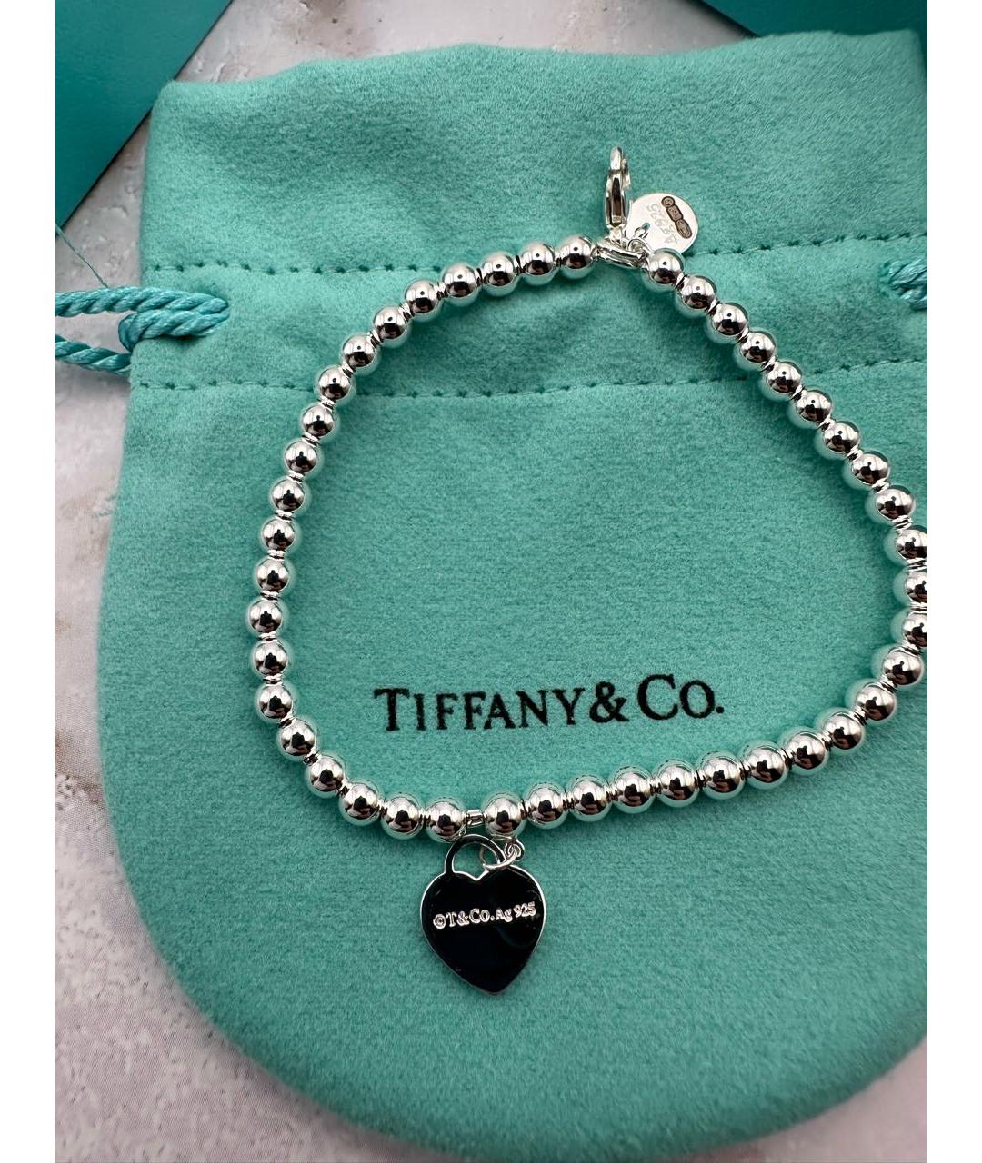 TIFFANY&CO Серебрянный серебряный браслет, фото 5