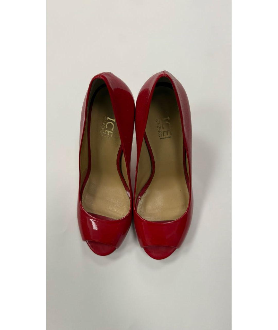 ICEBERG Красные туфли из лакированной кожи, фото 2