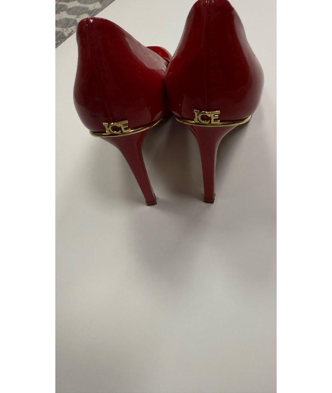 ICEBERG Красные туфли из лакированной кожи, фото 4
