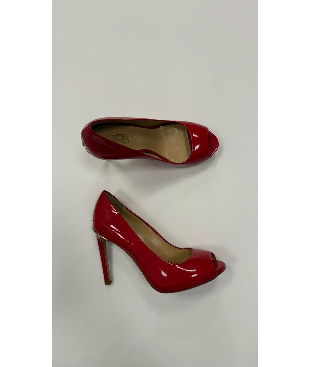 ICEBERG Красные туфли из лакированной кожи, фото 6
