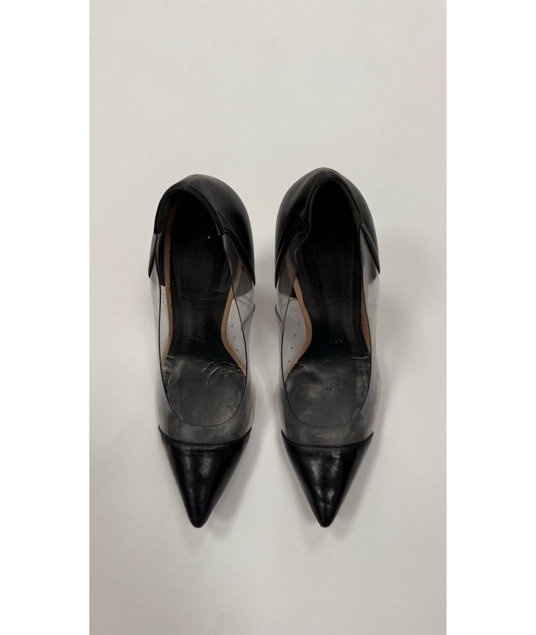 STUART WEITZMAN Черные кожаные туфли, фото 2