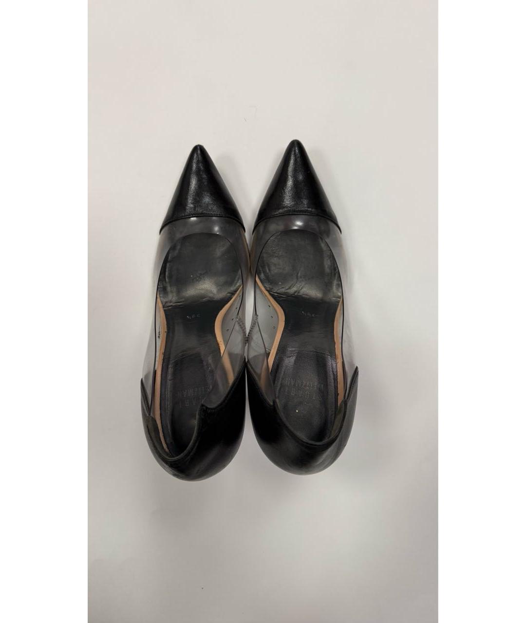 STUART WEITZMAN Черные кожаные туфли, фото 3