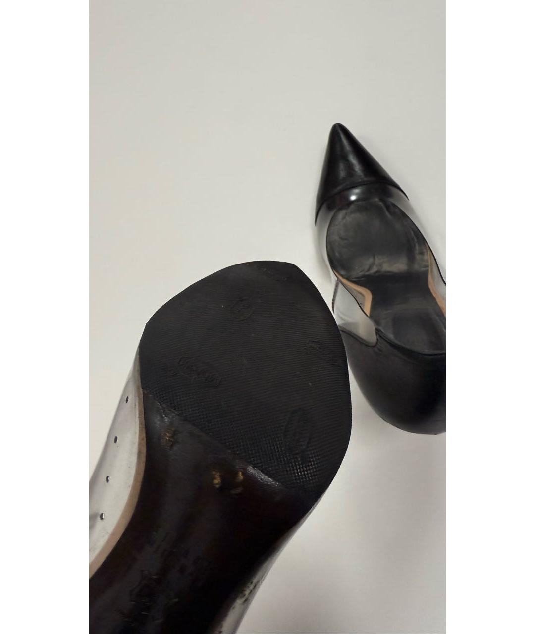 STUART WEITZMAN Черные кожаные туфли, фото 5