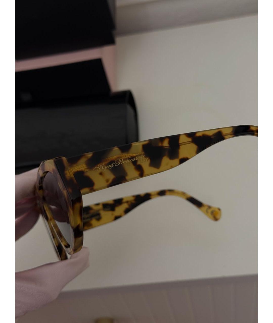 AGENT PROVOCATEUR Коричневые пластиковые солнцезащитные очки, фото 5