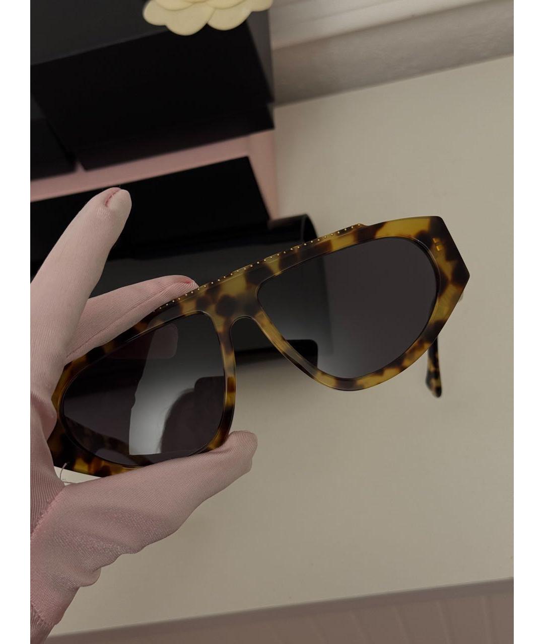 AGENT PROVOCATEUR Коричневые пластиковые солнцезащитные очки, фото 4