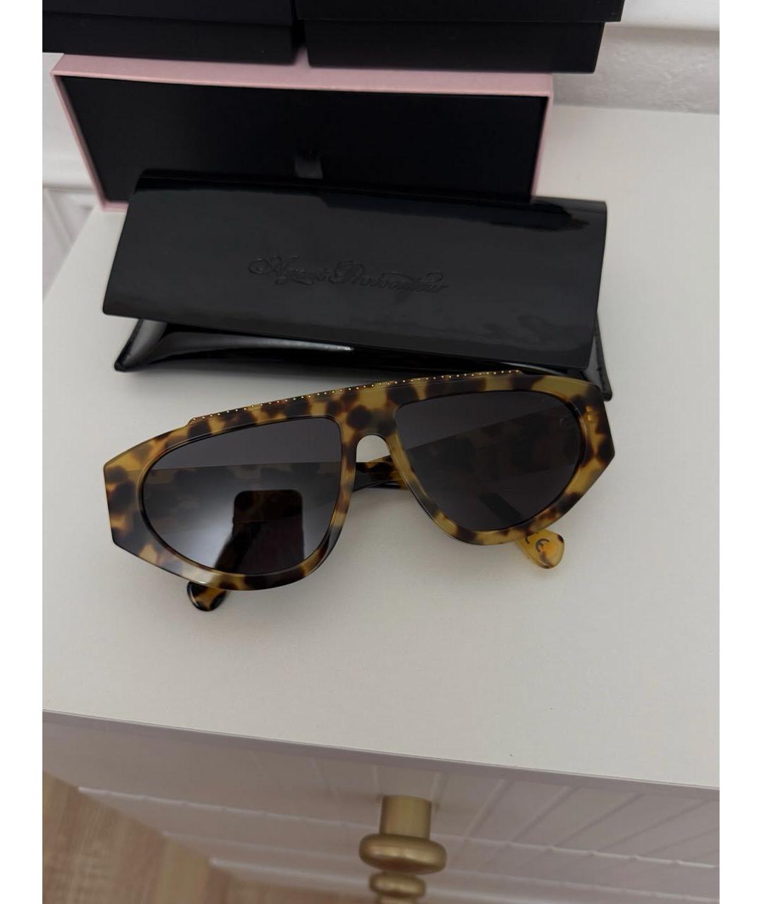 AGENT PROVOCATEUR Коричневые пластиковые солнцезащитные очки, фото 2