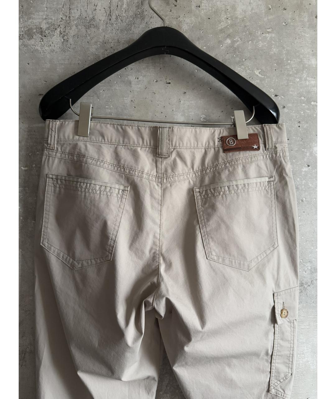 BOGNER Бежевые полиэстеровые повседневные брюки, фото 3