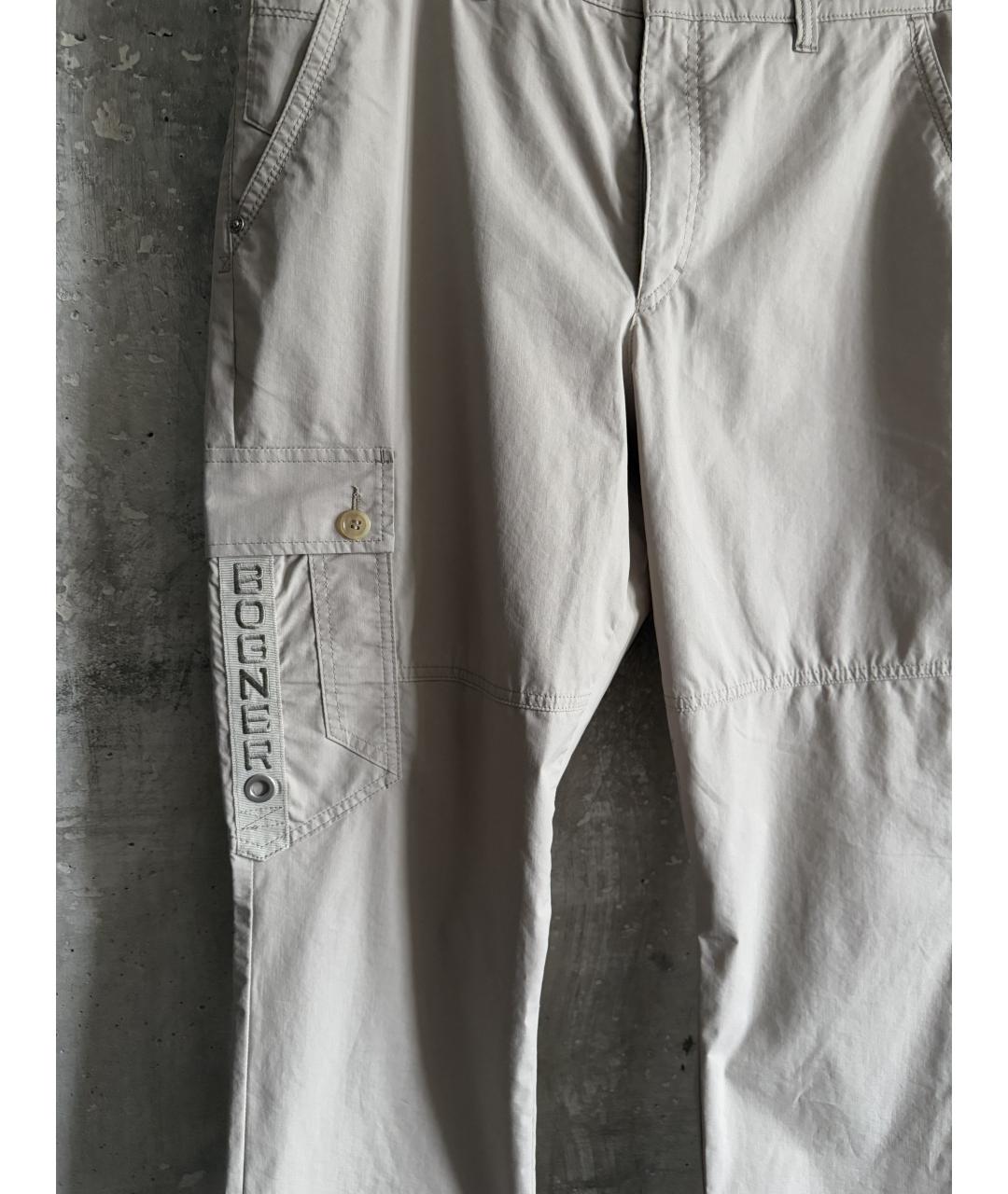 BOGNER Бежевые полиэстеровые повседневные брюки, фото 6