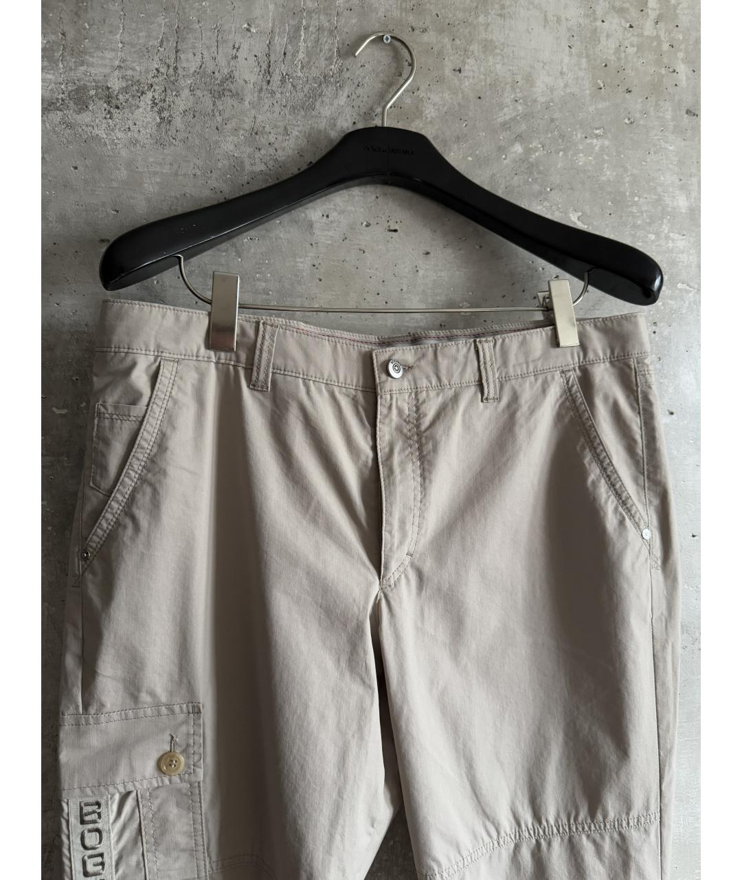 BOGNER Бежевые полиэстеровые повседневные брюки, фото 5