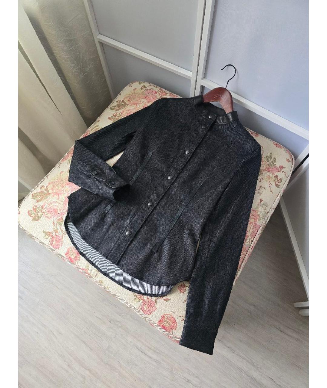 TOM FORD Черная хлопковая рубашка, фото 3