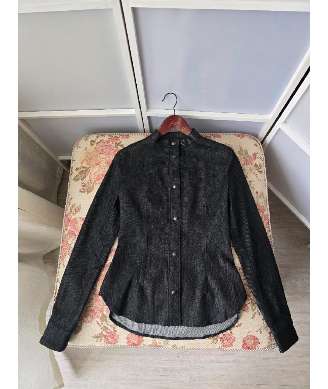 TOM FORD Черная хлопковая рубашка, фото 10