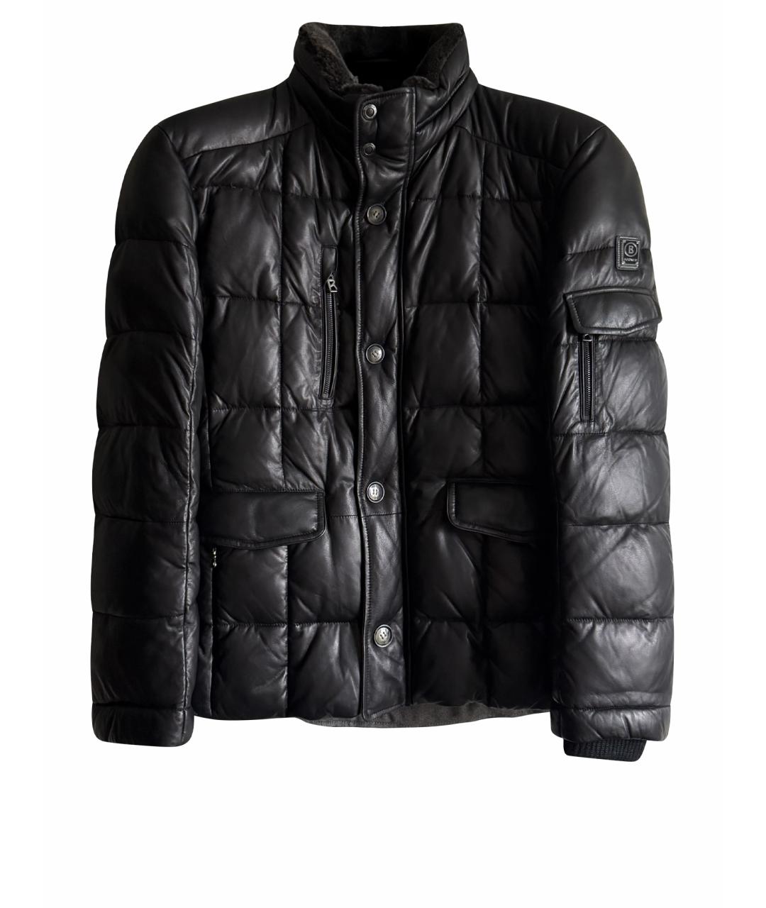 BOGNER Черная кожаная куртка, фото 1