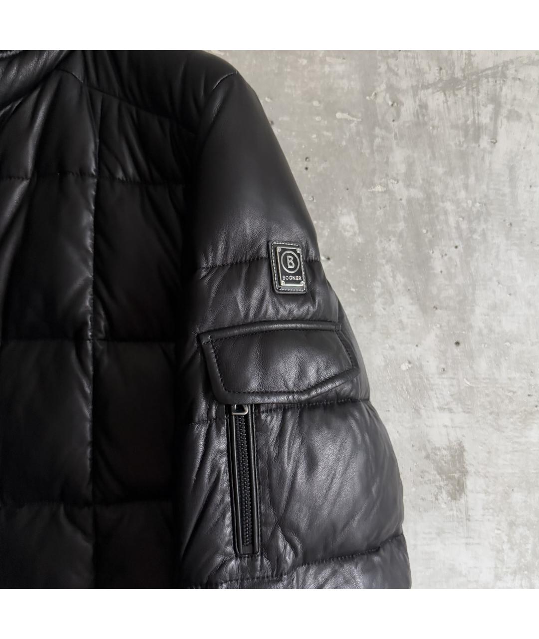 BOGNER Черная кожаная куртка, фото 6