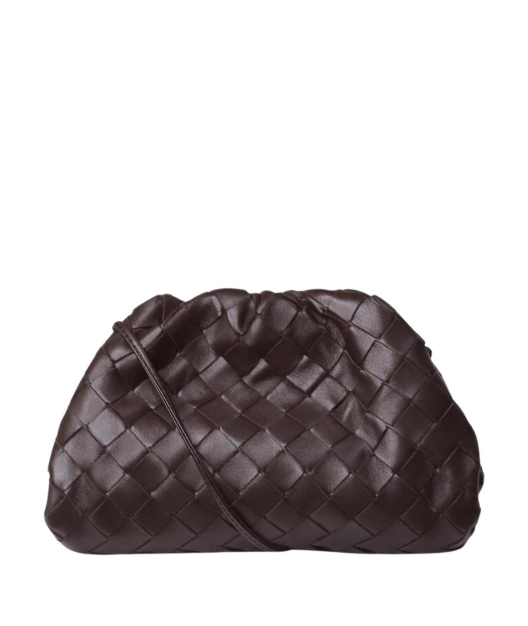 BOTTEGA VENETA Коричневая кожаная сумка через плечо, фото 1