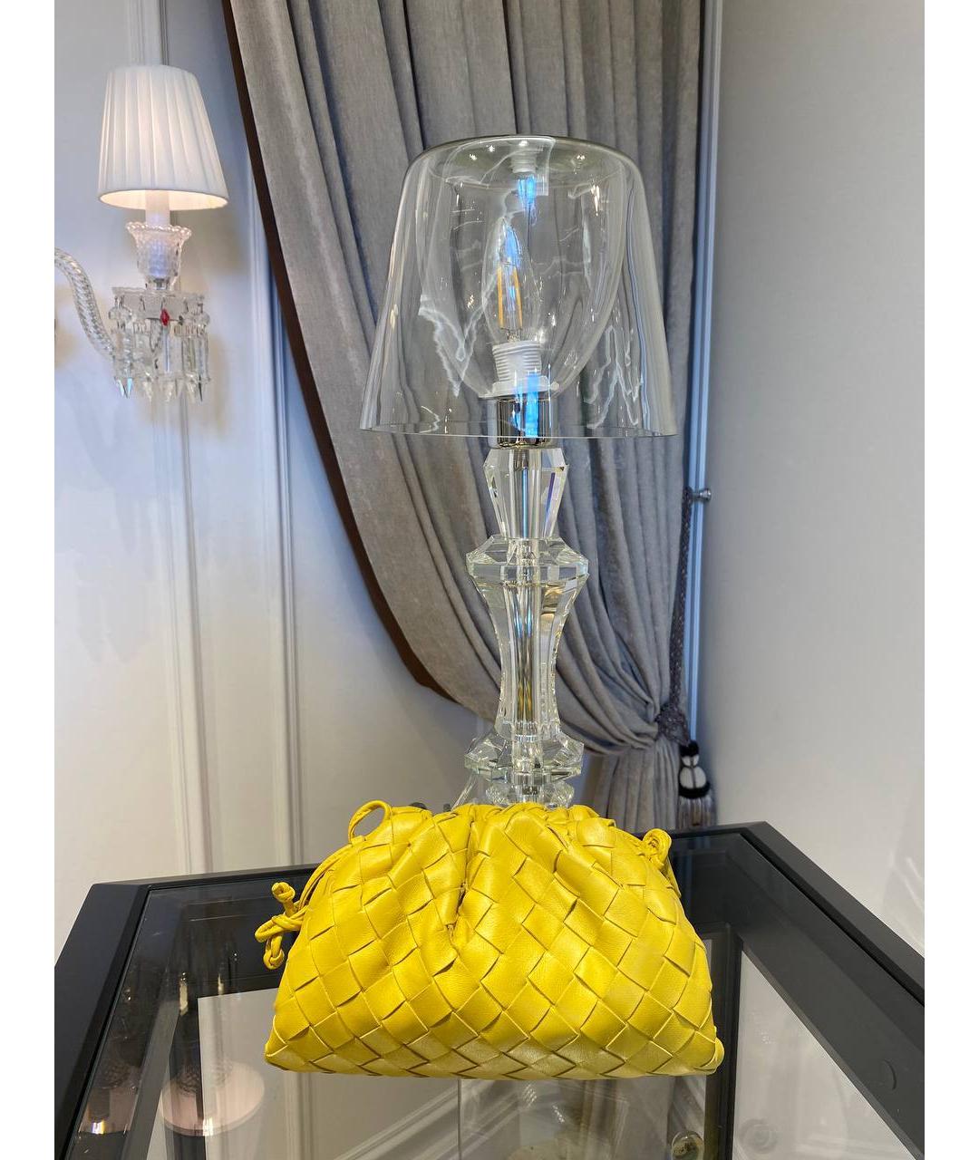 BOTTEGA VENETA Желтая кожаная сумка через плечо, фото 2