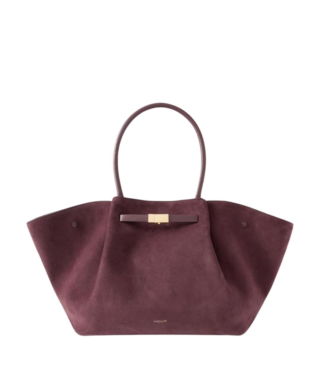DEMELLIER Бордовая замшевая сумка с короткими ручками, фото 1