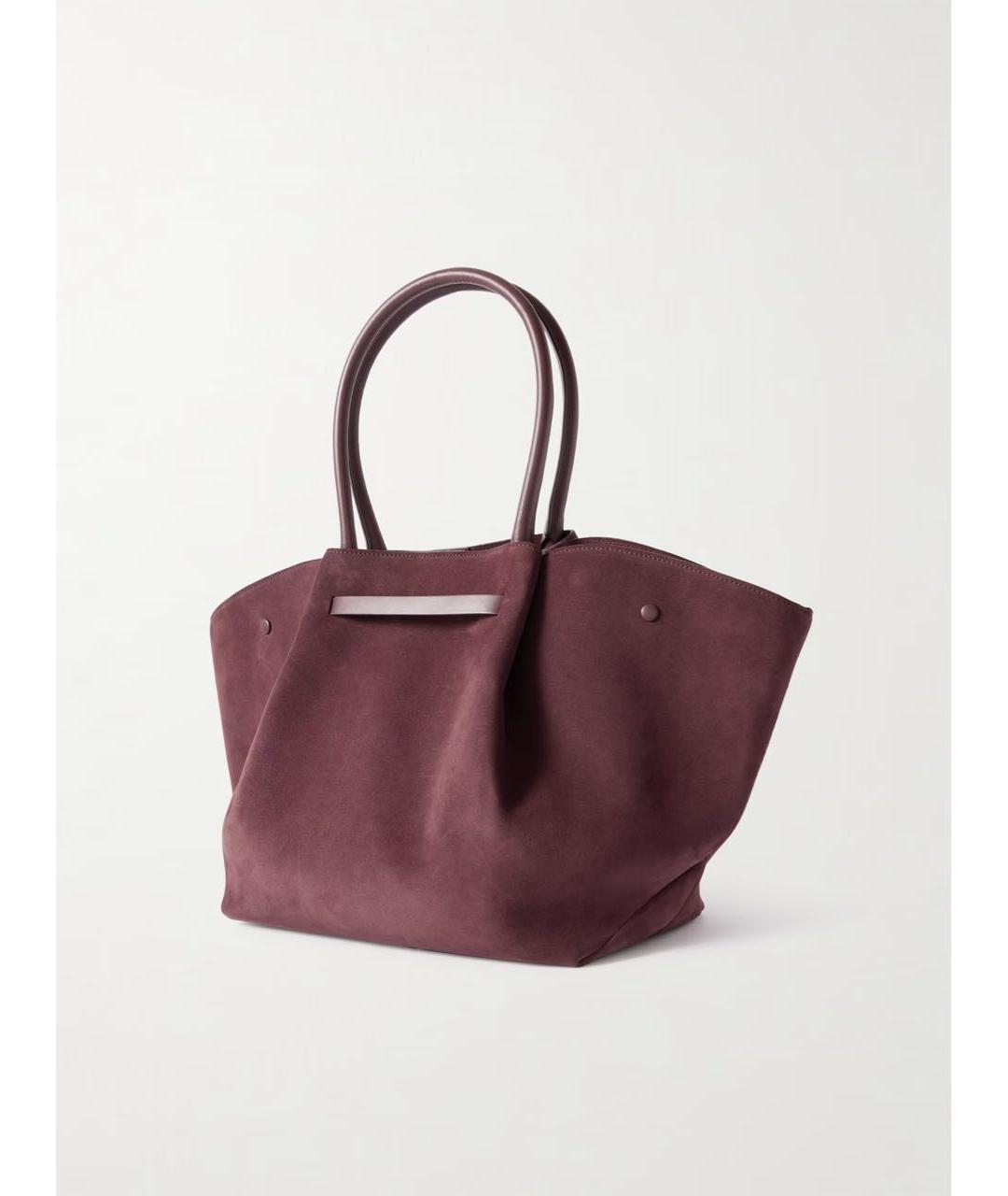DEMELLIER Бордовая замшевая сумка с короткими ручками, фото 3