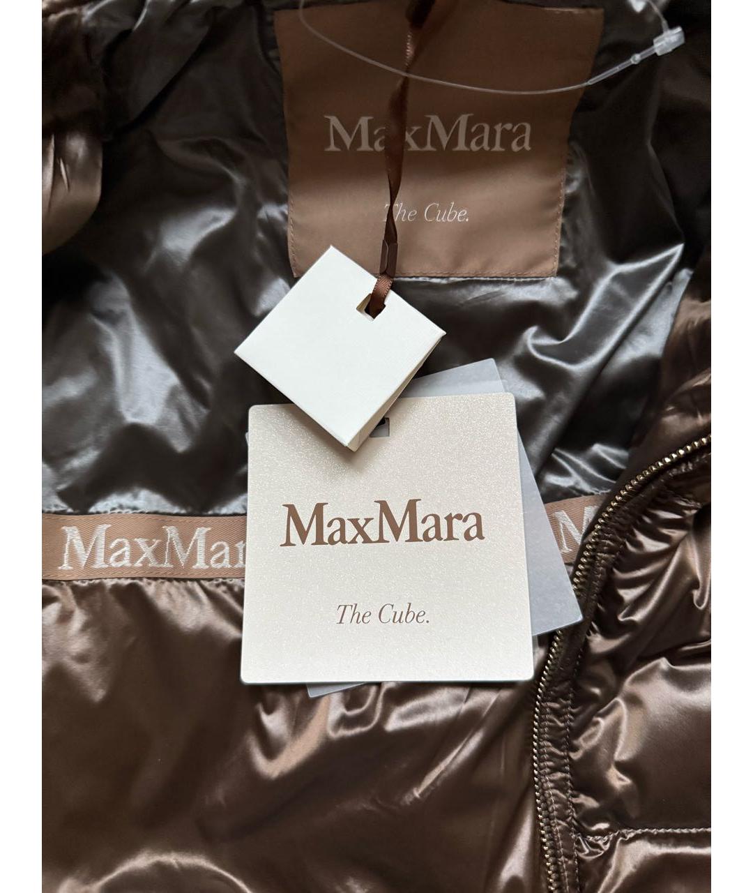 MAX MARA THE CUBE Коричневый пуховик, фото 3
