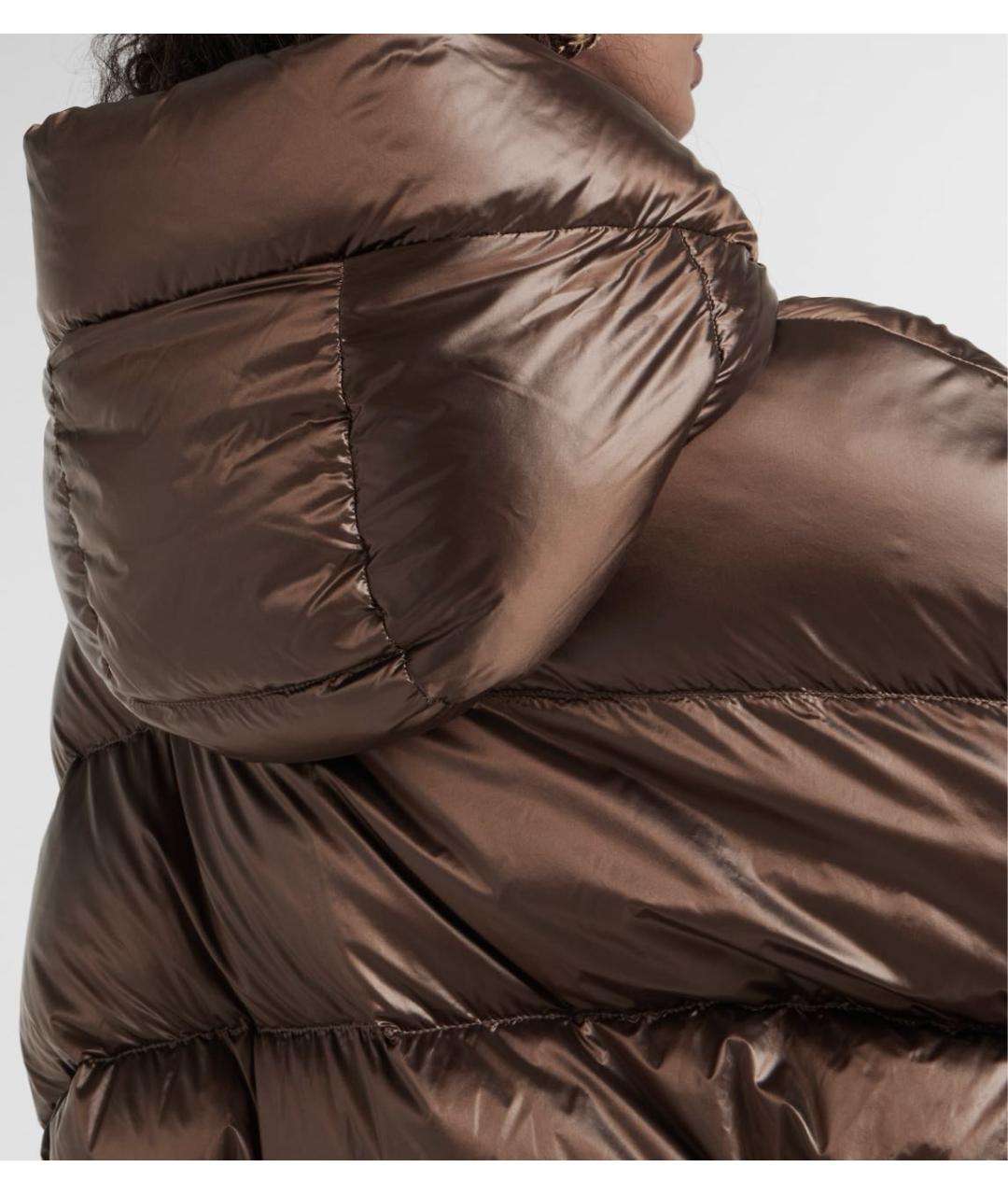 MAX MARA THE CUBE Коричневый пуховик, фото 7