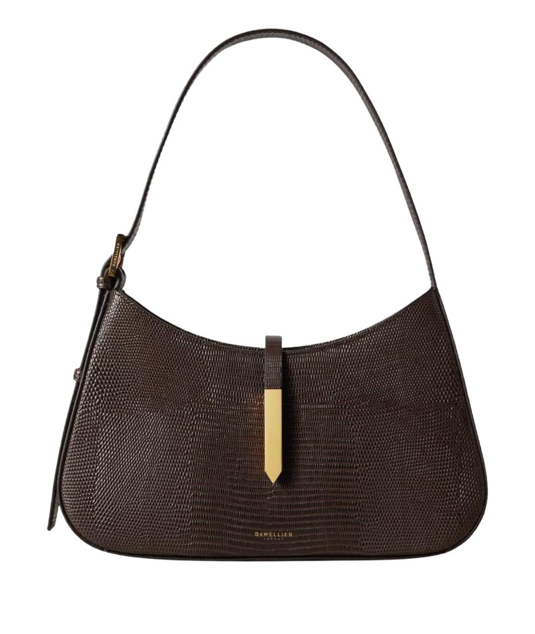DEMELLIER Коричневая кожаная сумка с короткими ручками, фото 1