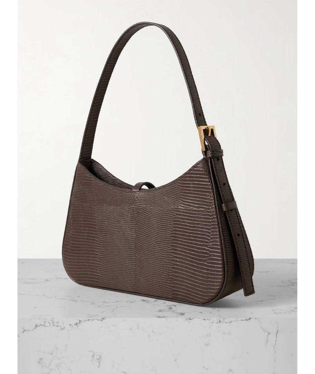 DEMELLIER Коричневая кожаная сумка с короткими ручками, фото 2