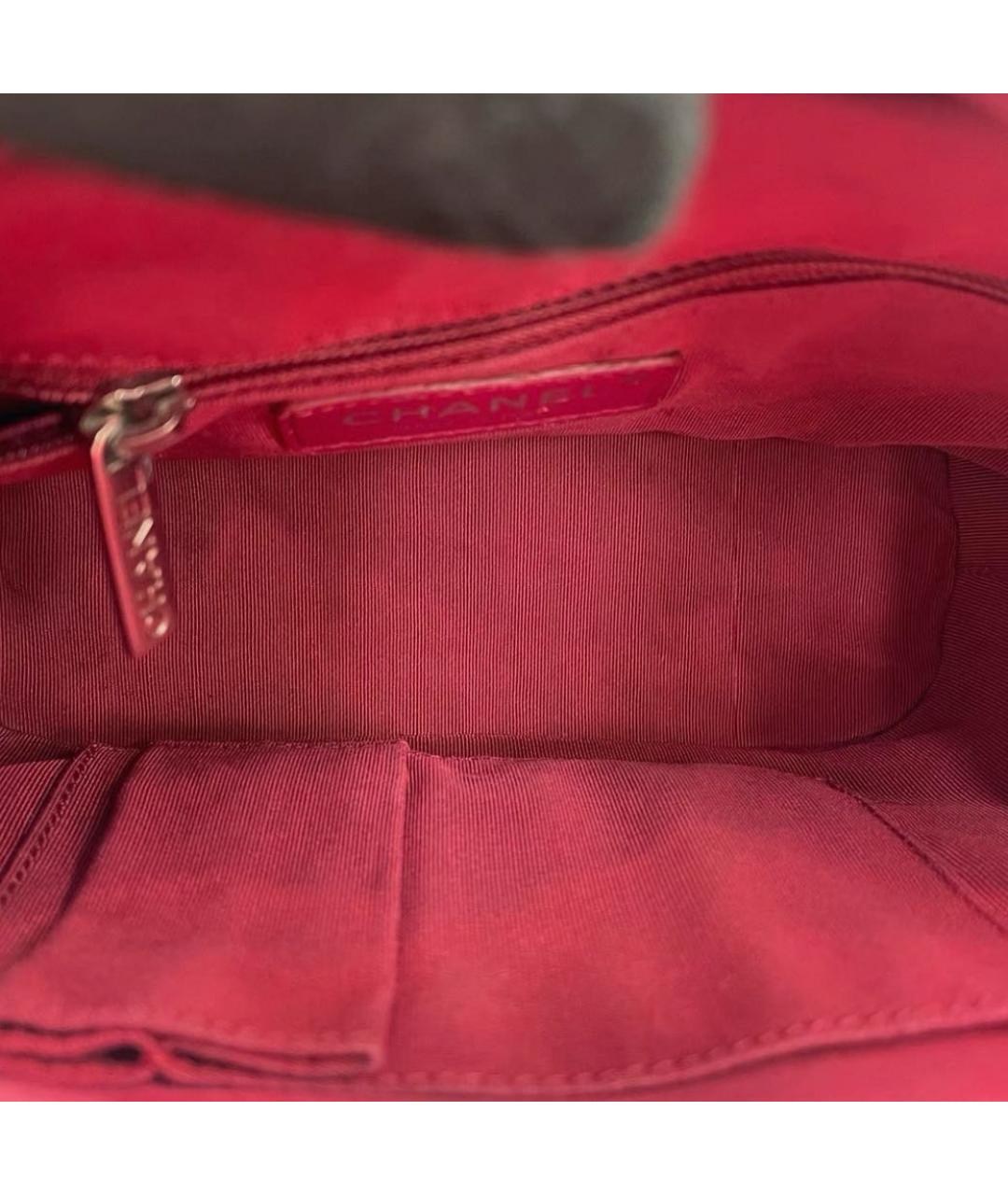 CHANEL Белая кожаная сумка через плечо, фото 5