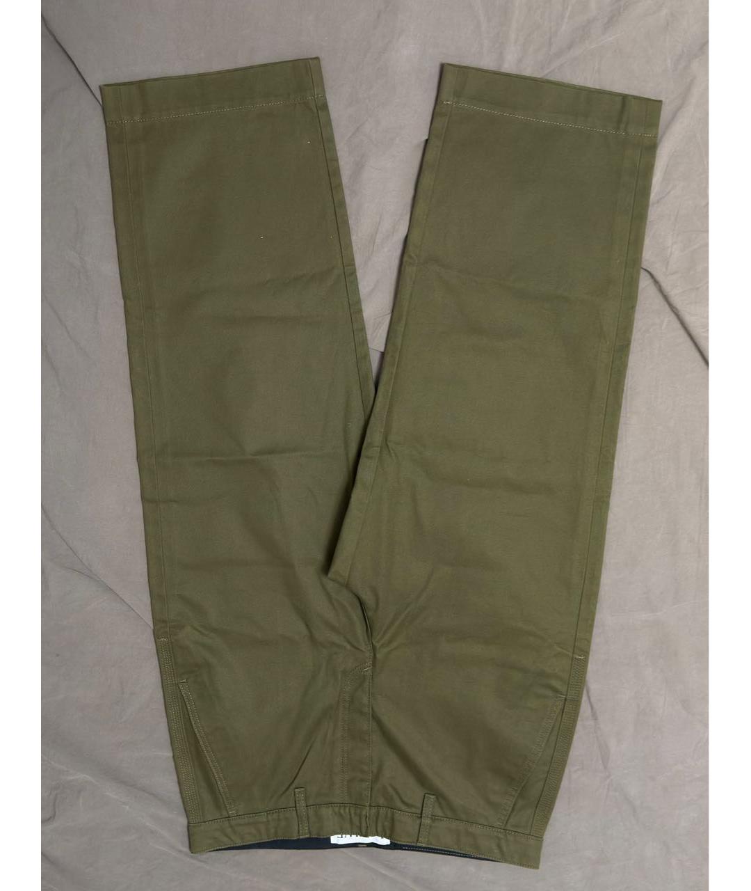 LOEWE Хаки хлопковые брюки чинос, фото 5