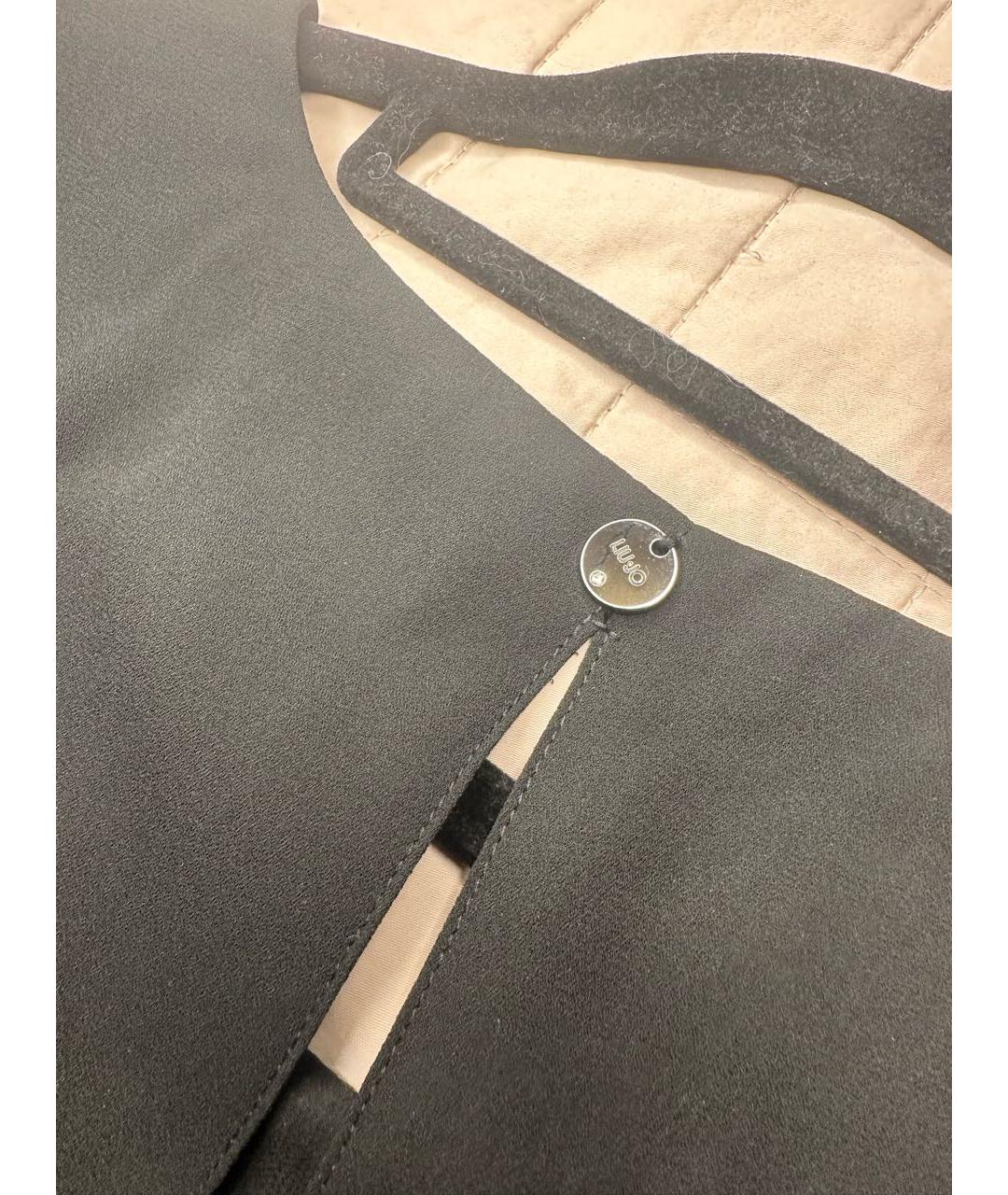 LIU JO Черное полиэстеровое коктейльное платье, фото 3