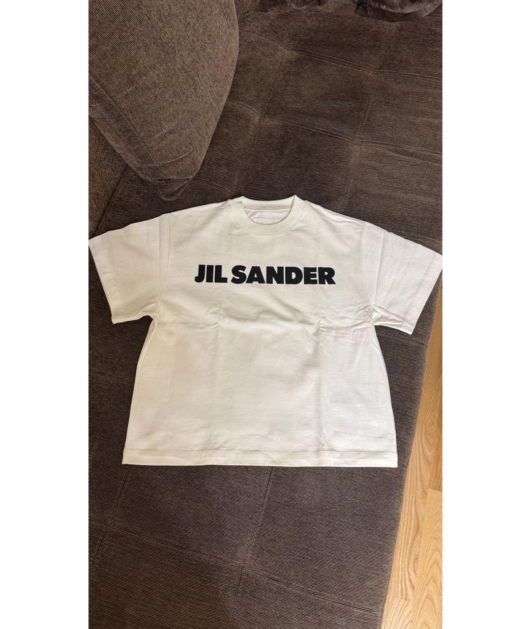 JIL SANDER Белая хлопковая футболка, фото 6