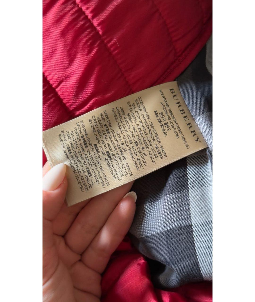 BURBERRY Черное хлопковое пальто, фото 8