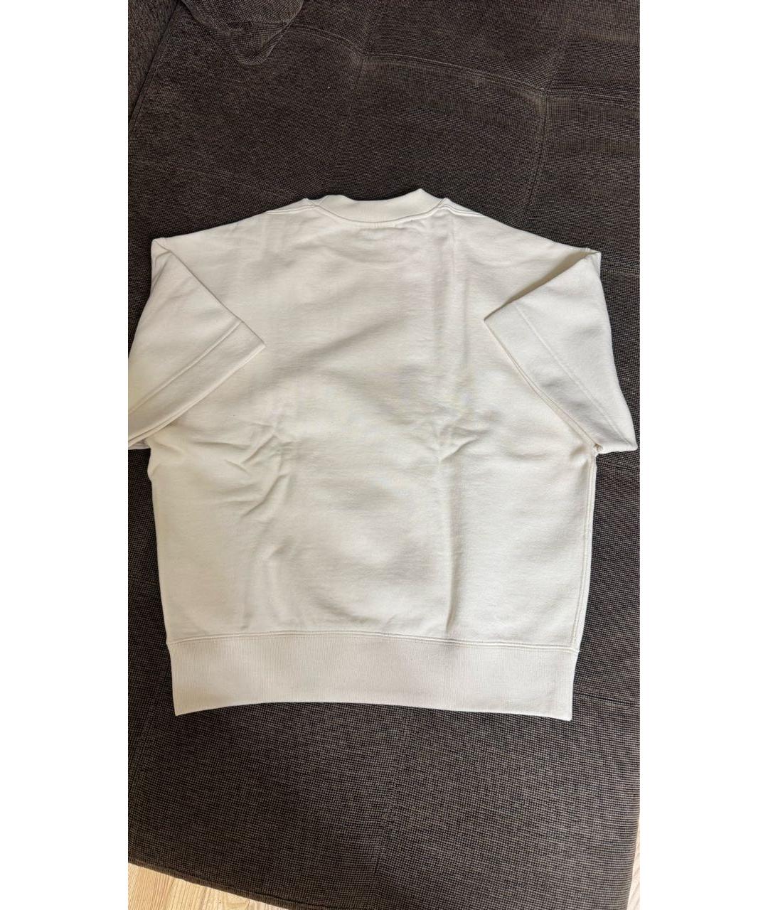 JIL SANDER Белая хлопковая футболка, фото 4