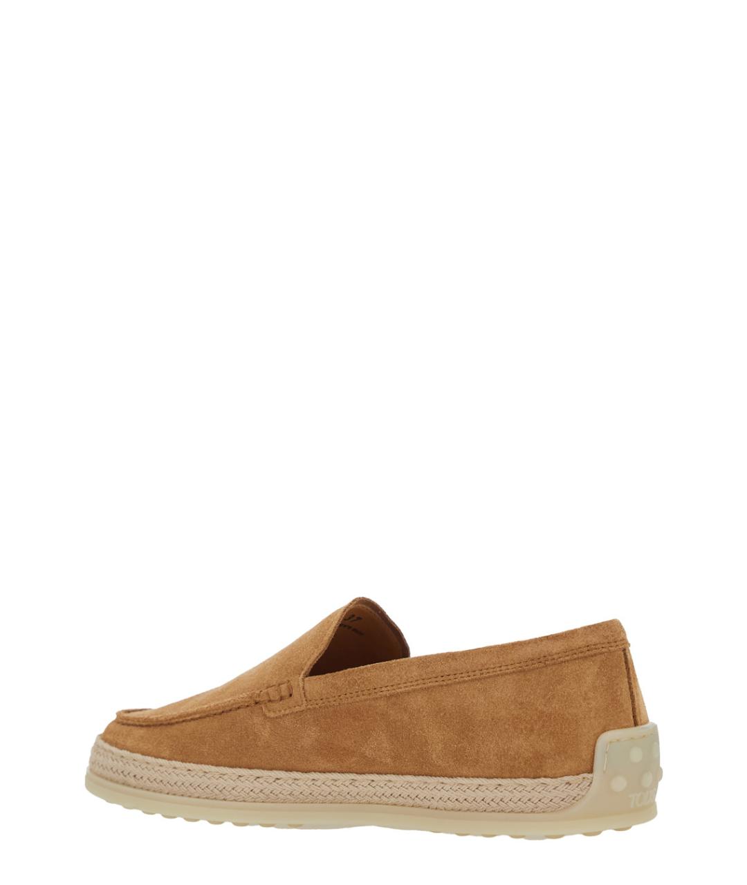 TOD'S Коричневые замшевые лоферы, фото 3