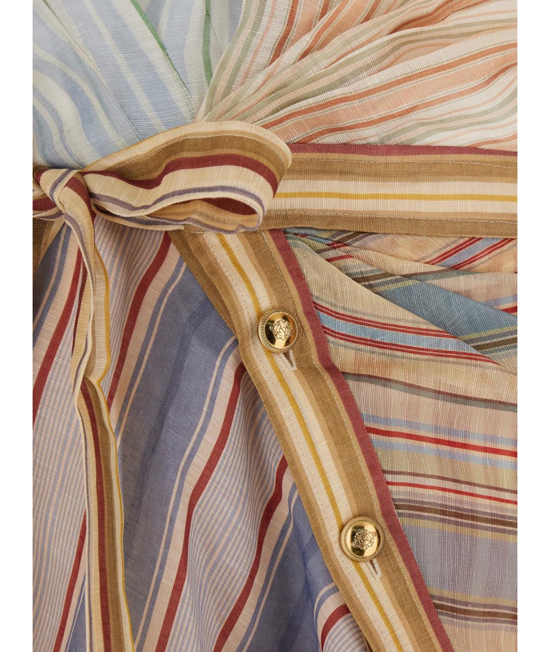 ZIMMERMANN Мульти льняное повседневное платье, фото 3