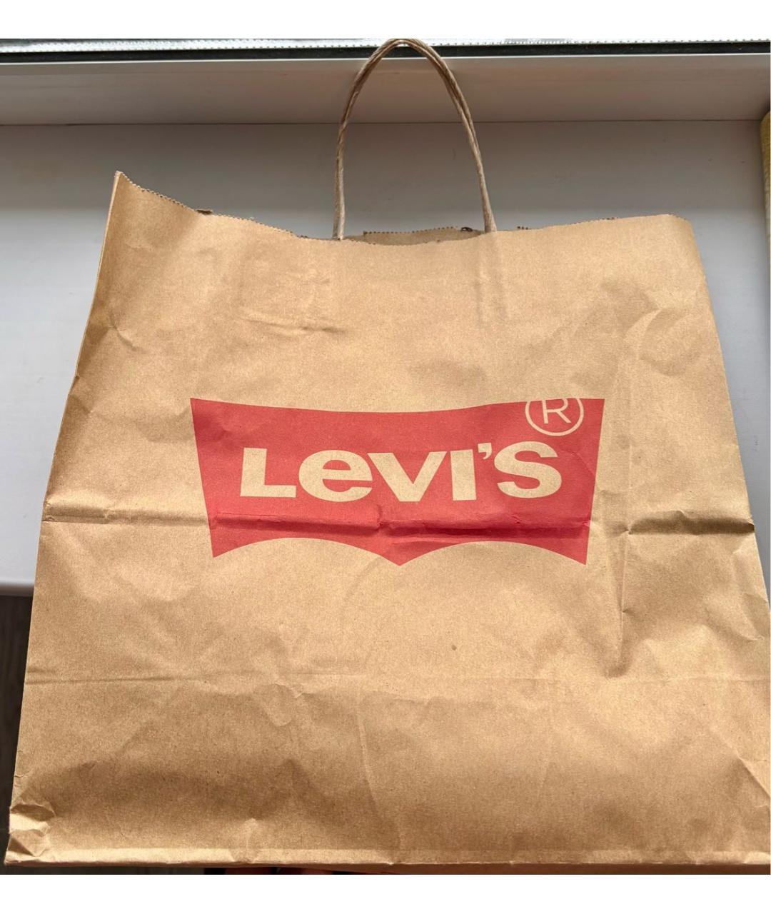 LEVI'S Темно-синие хлопковые джинсы, фото 6
