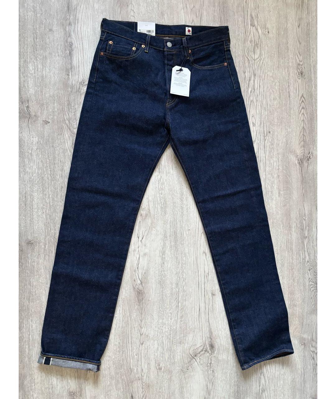 LEVI'S Темно-синие хлопковые джинсы, фото 7