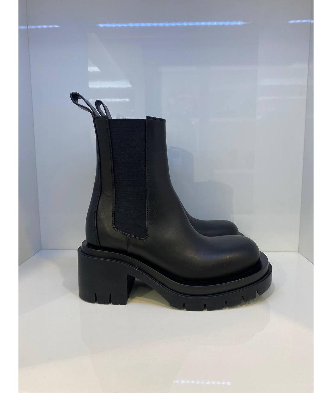 BOTTEGA VENETA Черные кожаные ботинки, фото 3