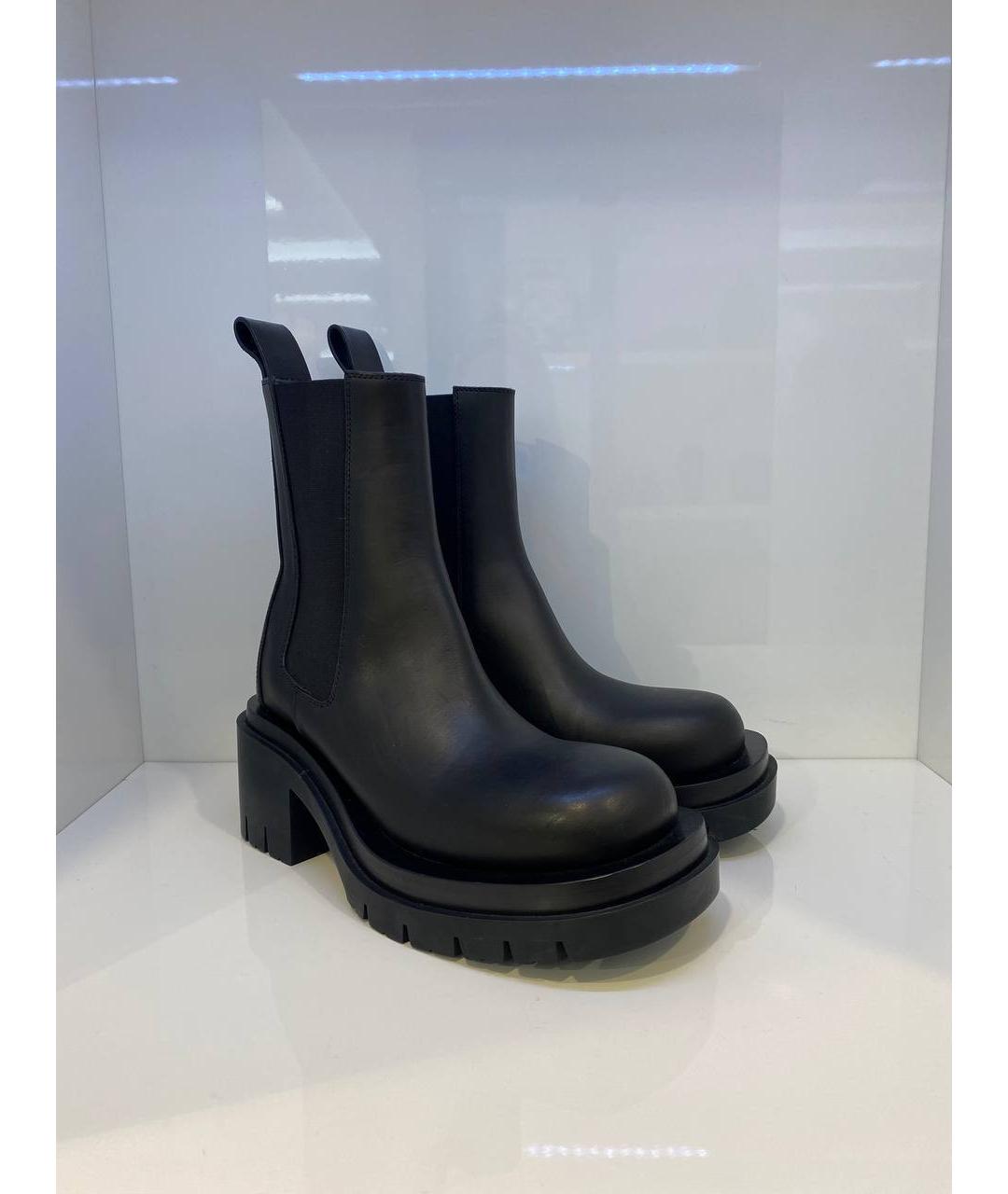 BOTTEGA VENETA Черные кожаные ботинки, фото 2