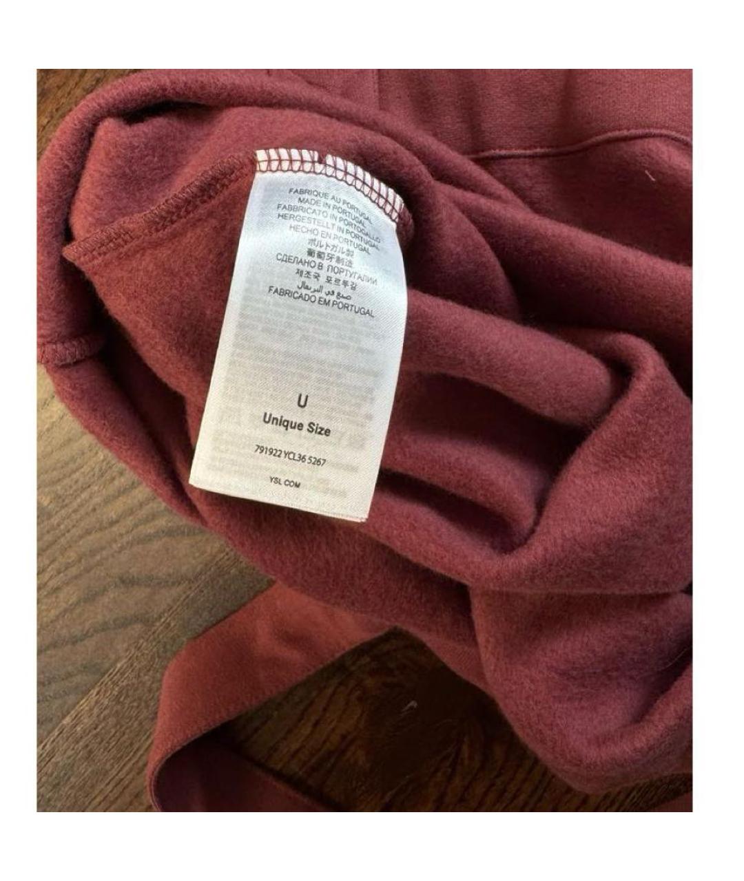 SAINT LAURENT Красная сумка тоут, фото 3