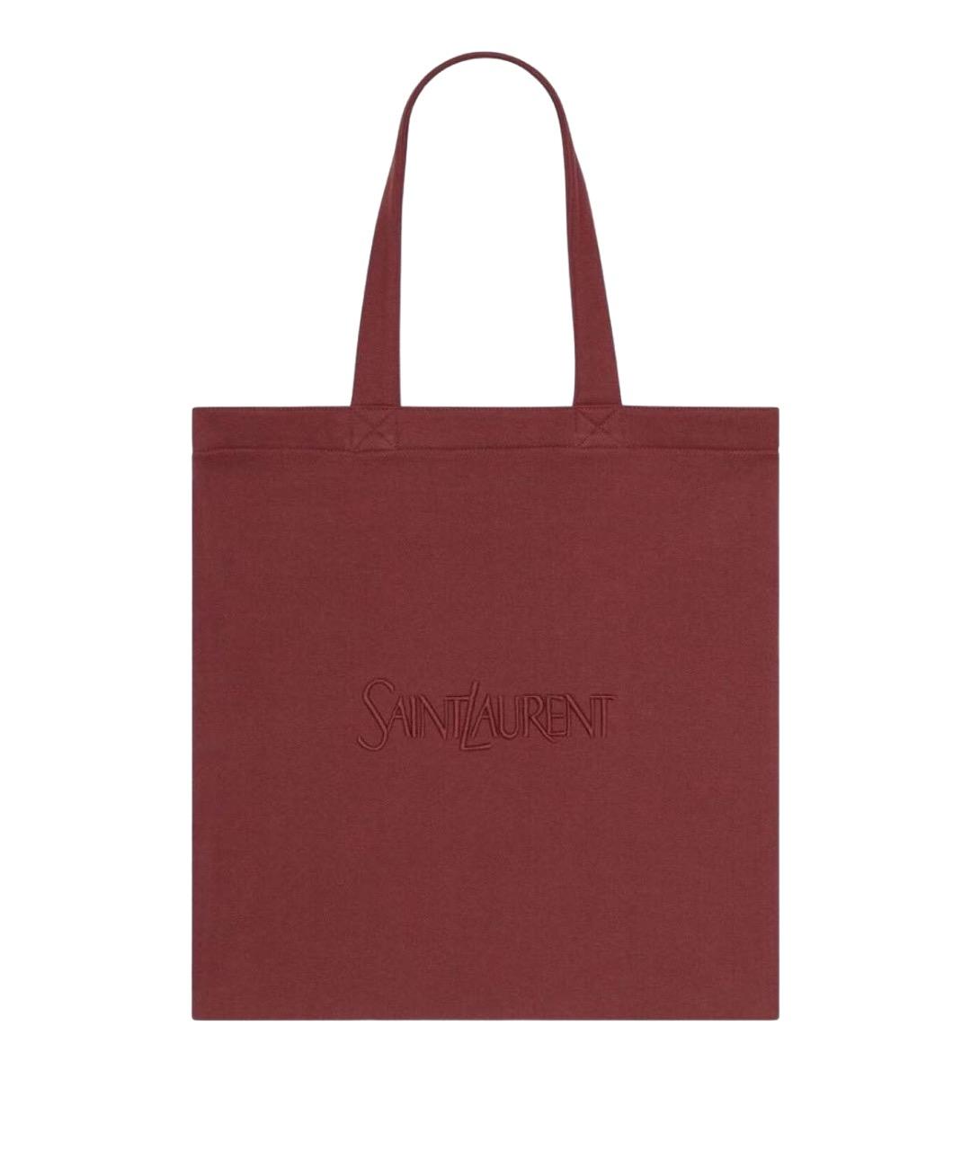 SAINT LAURENT Красная сумка тоут, фото 1