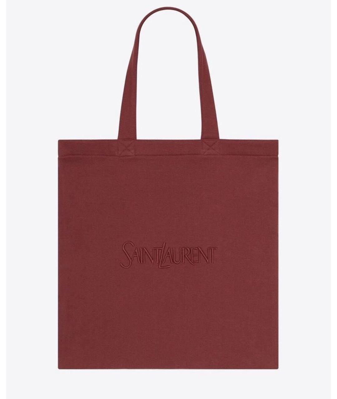 SAINT LAURENT Красная сумка тоут, фото 9