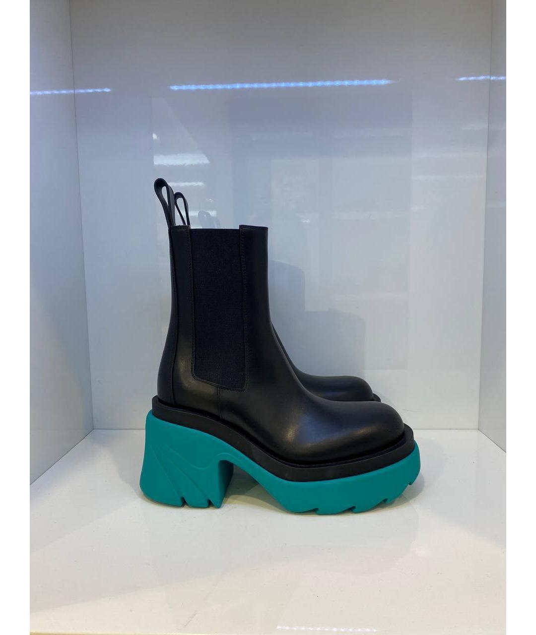 BOTTEGA VENETA Черные кожаные ботинки, фото 3