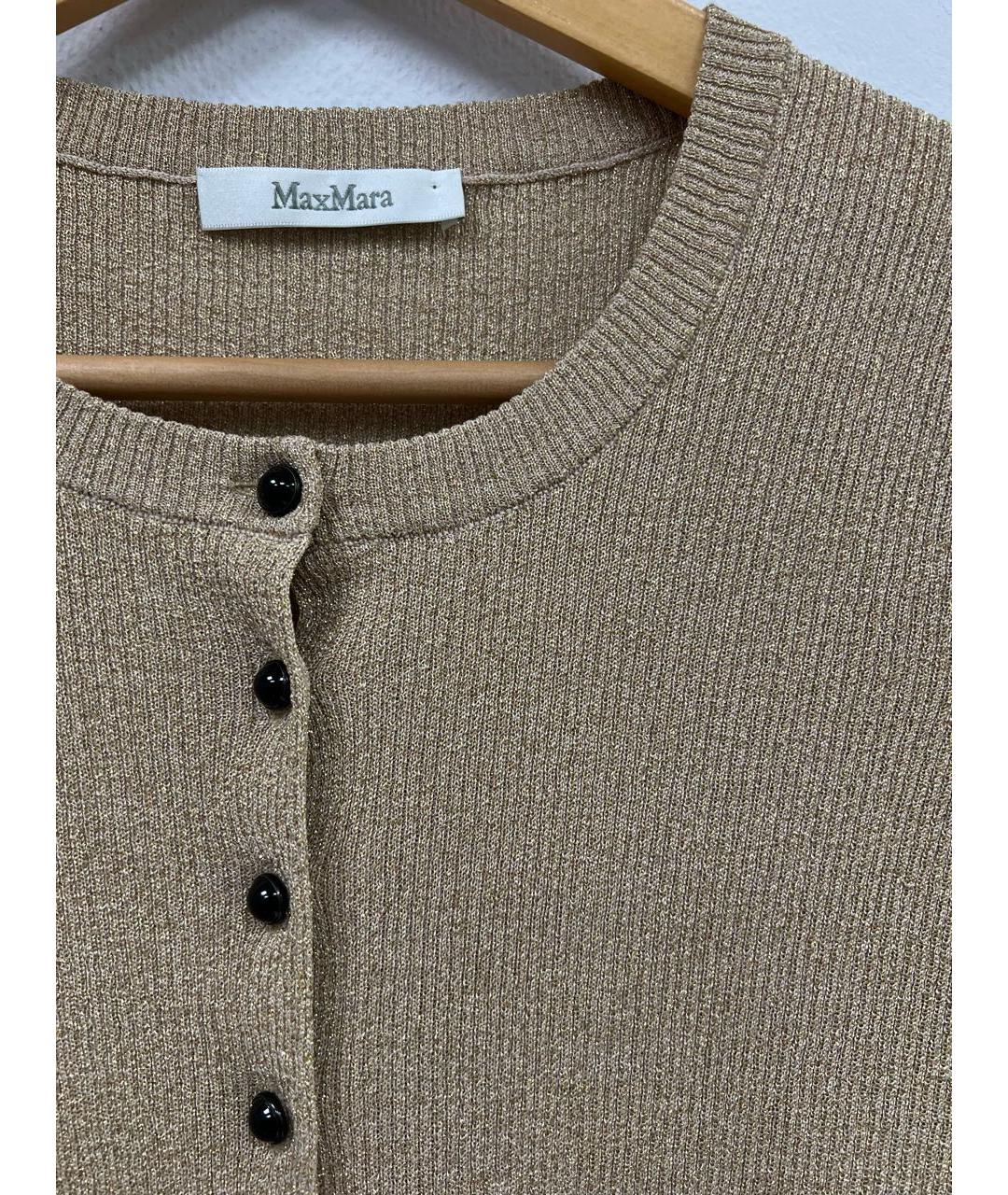 MAX MARA Бежевый кардиган, фото 2