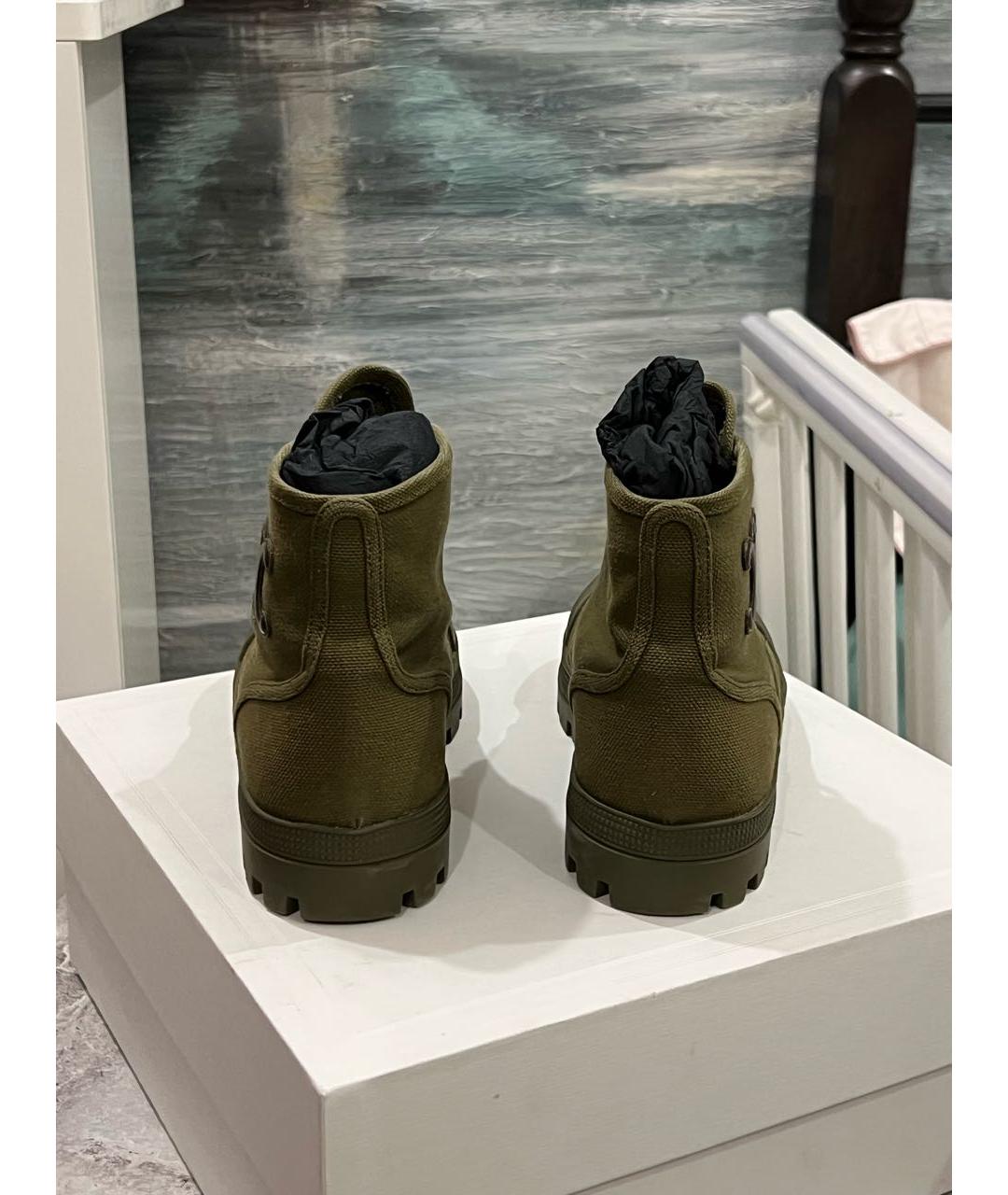 CELINE Хаки ботинки, фото 4