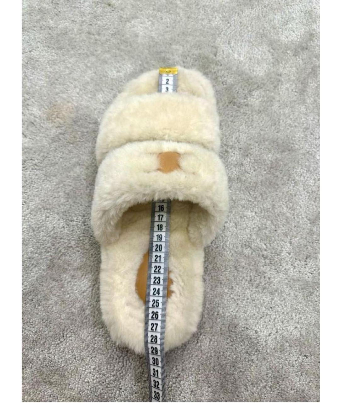 CELINE Бежевые шлепанцы, фото 5