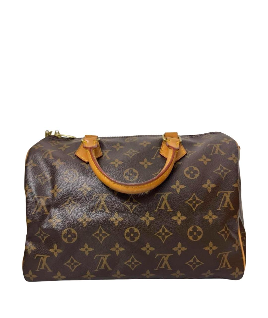 LOUIS VUITTON Коричневая сумка с короткими ручками, фото 1